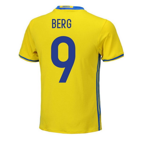 Camiseta Sweden 1ª Berg 2018 Amarillo